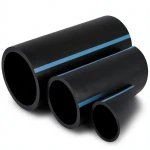 مواسير HDPE الوطني ضغط 12.5 بار قطر 140 مم سمك 6.7 مم أسود