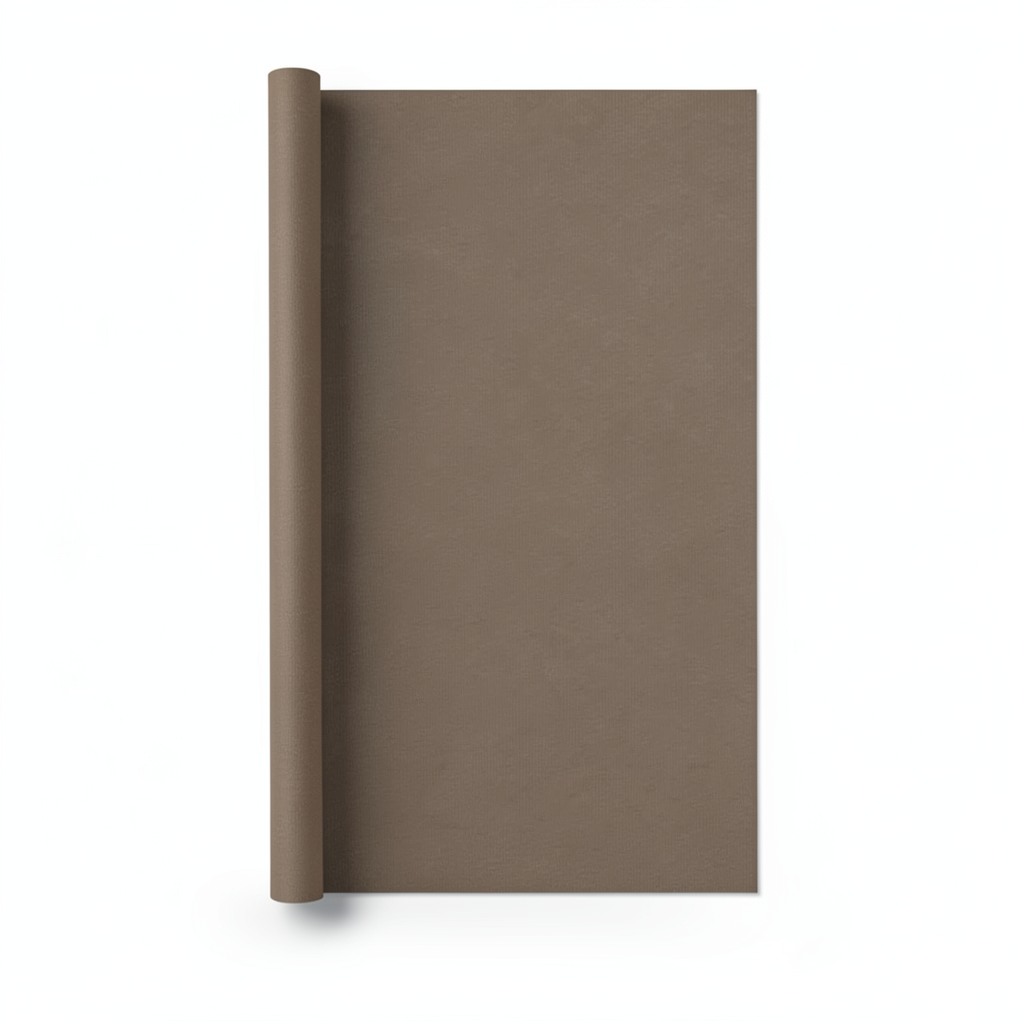 Italian Wallpaper Plain Design 10m x 1.06m, Brown Color