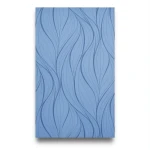 Dutch Wavy Wall Covering 10m x 0.53m, Blue Color
