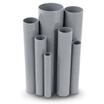 مواسير UPVC ضغط 21.7 بار مقاس 1/2 إنش سمك 1.6 مم لون رمادي