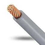 لفة سلك كهرباء نحاس مجدول مقاس 4 مم2، 450/750 فولت، عزل PVC رمادي