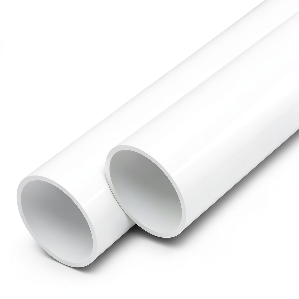 أنابيب UPVC ضغط اسمي 9 بار مقاس 3 إنش سمك 3.5 مم أبيض