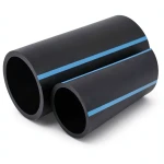 أنابيب HDPE الوطني ضغط 10 بار قطر خارجي 200 مم سمك 7.7 مم لون أسود