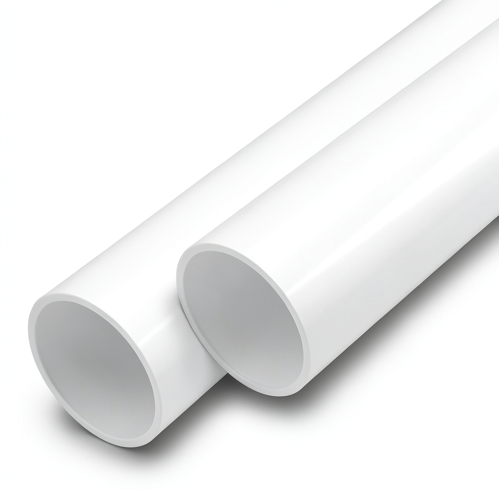 أنابيب UPVC ضغط اسمي 9 بار مقاس 8 إنش سمك 7.8 مم لون أبيض