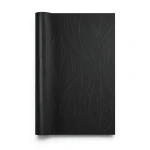Dutch Wavy Wallpaper 10m x 0.53m, Black Color, Model 17372