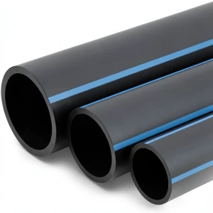 NPF HDPE Pipes Nominal Pressure 10 Bar Outside Diameter 250 mm Thickness 9.6 mm Black