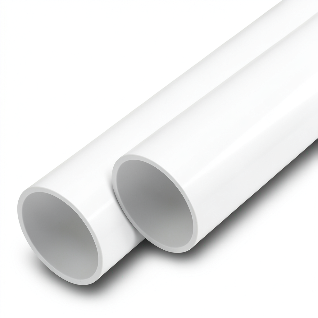 أنابيب UPVC ضغط اسمي 12 بار مقاس 3 إنش سمك 4.6 مم لون أبيض