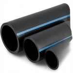 مواسير HDPE الوطني لشبكات المياه ضغط 10 بار قطر خارجي 90 مم سمك 4.3 مم لون اسود