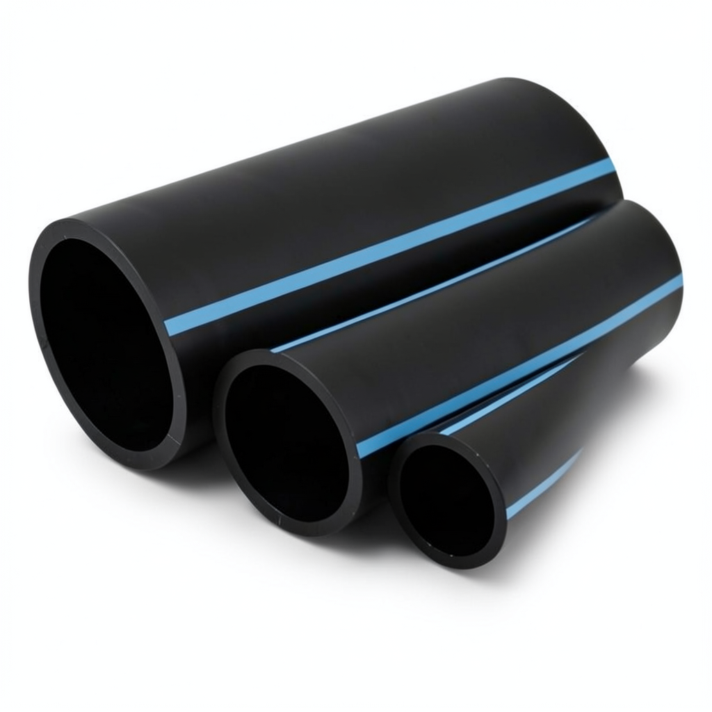 أنابيب HDPE الوطني ضغط 10 بار قطر خارجي 400 مم سمك 15.3 مم لون أسود