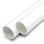 مواسير UPVC ضغط اسمي 15 بار مقاس 1/2 إنش سمك 1.7 مم لون أبيض