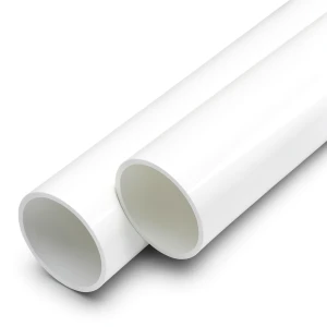 مواسير UPVC ضغط اسمي 15 بار مقاس 1/2 إنش سمك 1.7 مم لون أبيض