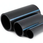 مواسير HDPE الوطني لشبكات المياه ضغط 8 بار قطر خارجي 40 مم سمك 1.6 مم لون أسود
