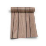 Wall Decoration Wooden Design 5 m x 0.53 m Brown, Model 221002