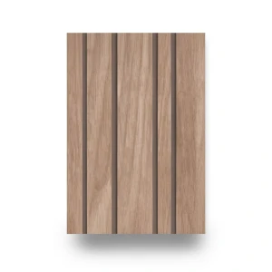 Wall Decoration Wooden Design 5 m x 0.53 m Brown, Model 221002