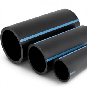 أنابيب HDPE لشبكات المياه ضغط 8 بار قطر خارجي 90 مم سمك 3.5 مم لون أسود