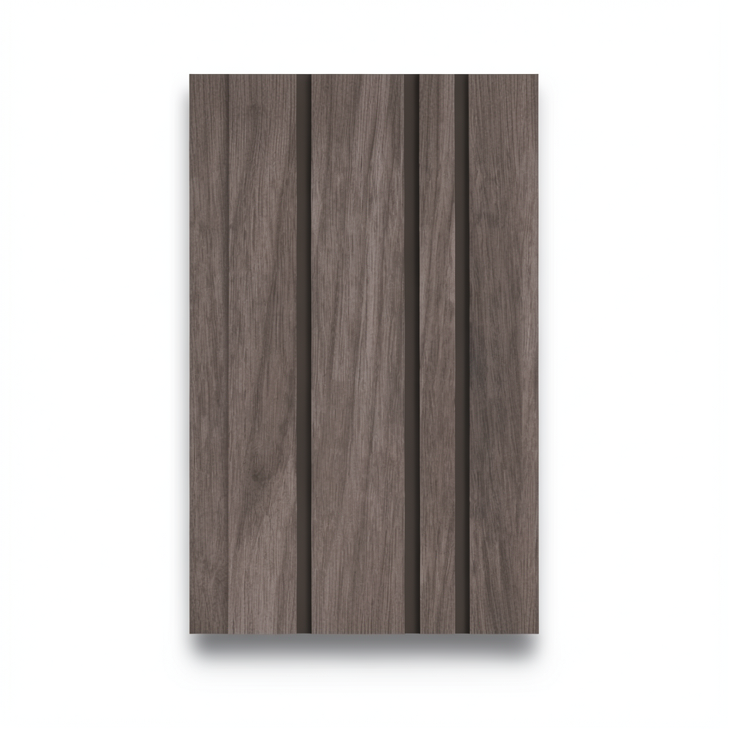 Wooden Wall Covering Dark Brown 5m x 0.53m, Model 221004
