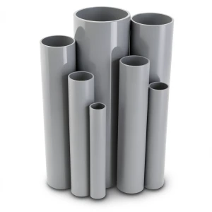 مواسير UPVC ضغط 21.7 بار مقاس 1/2 إنش سمك 1.6 مم لون رمادي