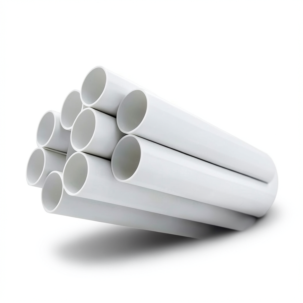 مواسير بلاستيك UPVC مقاس 3/4 إنش ضغط 17.2 بار سمك 1.57 مم لون أبيض