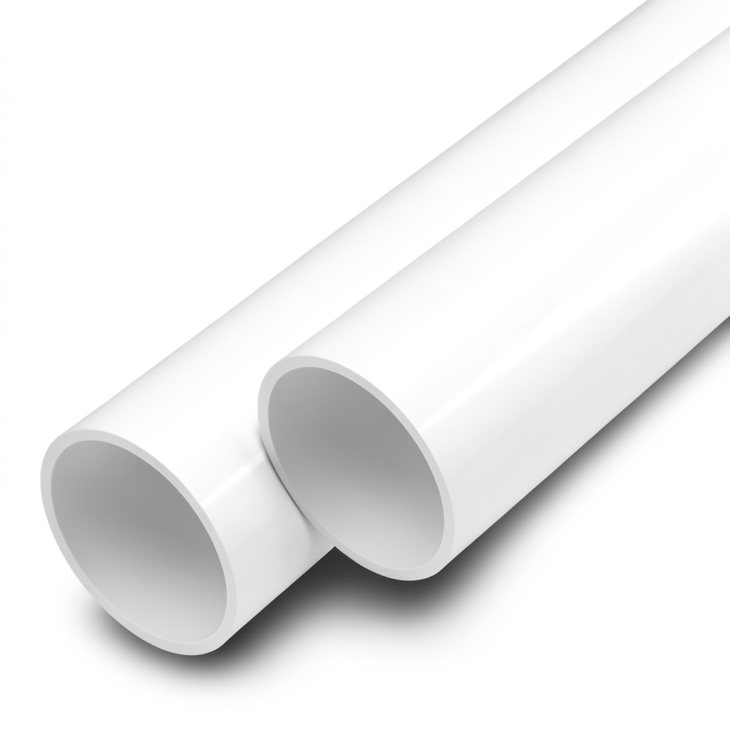 أنابيب UPVC ضغط اسمي 9 بار مقاس 3 إنش سمك 3.5 مم أبيض