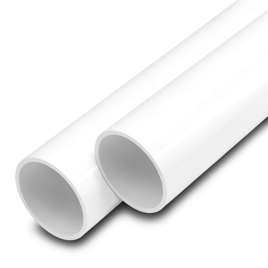 أنابيب UPVC ضغط اسمي 9 بار مقاس 4 إنش سمك 4.5 مم لون أبيض