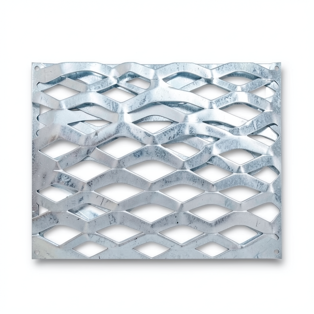 Galvanized Steel Expanded Metal Mesh Thickness 3.8 mm Width 2.44 m Length 6 m