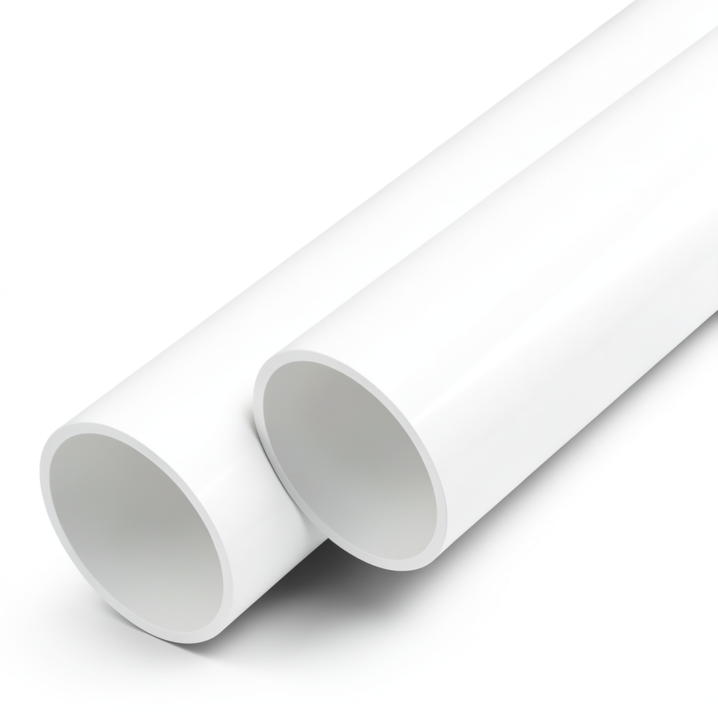 أنابيب UPVC ضغط اسمي 9 بار مقاس 8 إنش سمك 7.8 مم لون أبيض