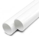 أنابيب UPVC ضغط اسمي 12 بار مقاس 1/4 1 إنش سمك 2.2 مم لون أبيض