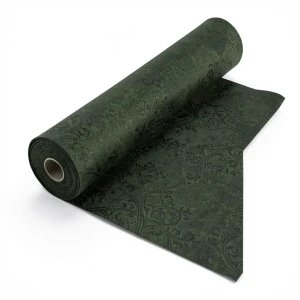Italian Wallpaper Patterned Design Dark Green, Size 10mx0.70m, Model rc17081