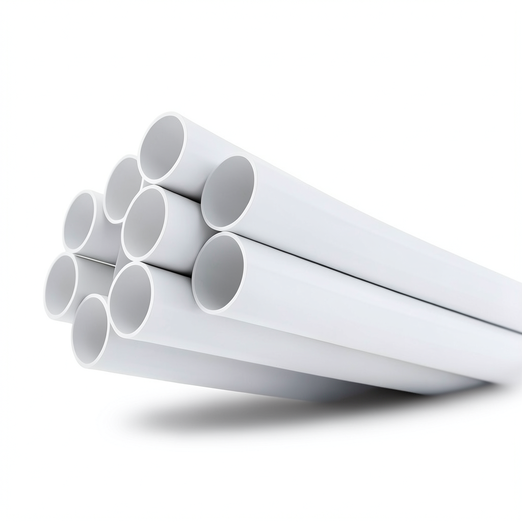 مواسير UPVC ضغط 17.2 بار مقاس 3 إنش سمك 5.23 مم لون أبيض