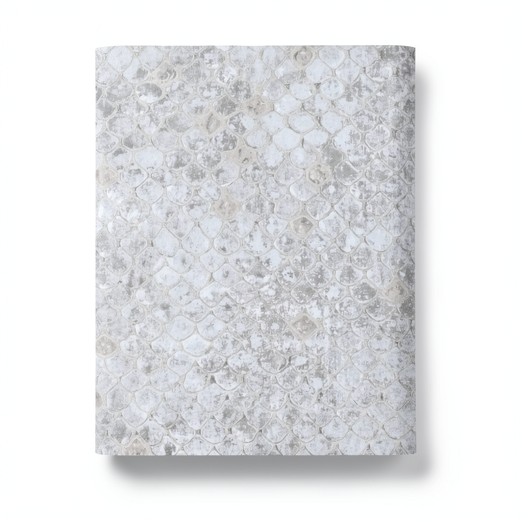 Italian Wallpaper Light Gray Patterned Design 10m x 0.70m, Model rc17101