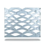 Galvanized Steel Expanded Metal Mesh Thickness 4.8 mm Width 2.44 M Length 1 M