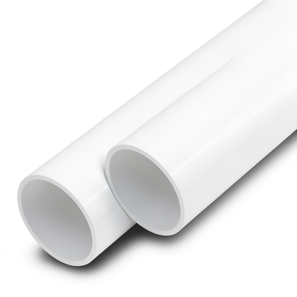 أنابيب UPVC ضغط اسمي 12 بار مقاس 3 إنش سمك 4.6 مم لون أبيض