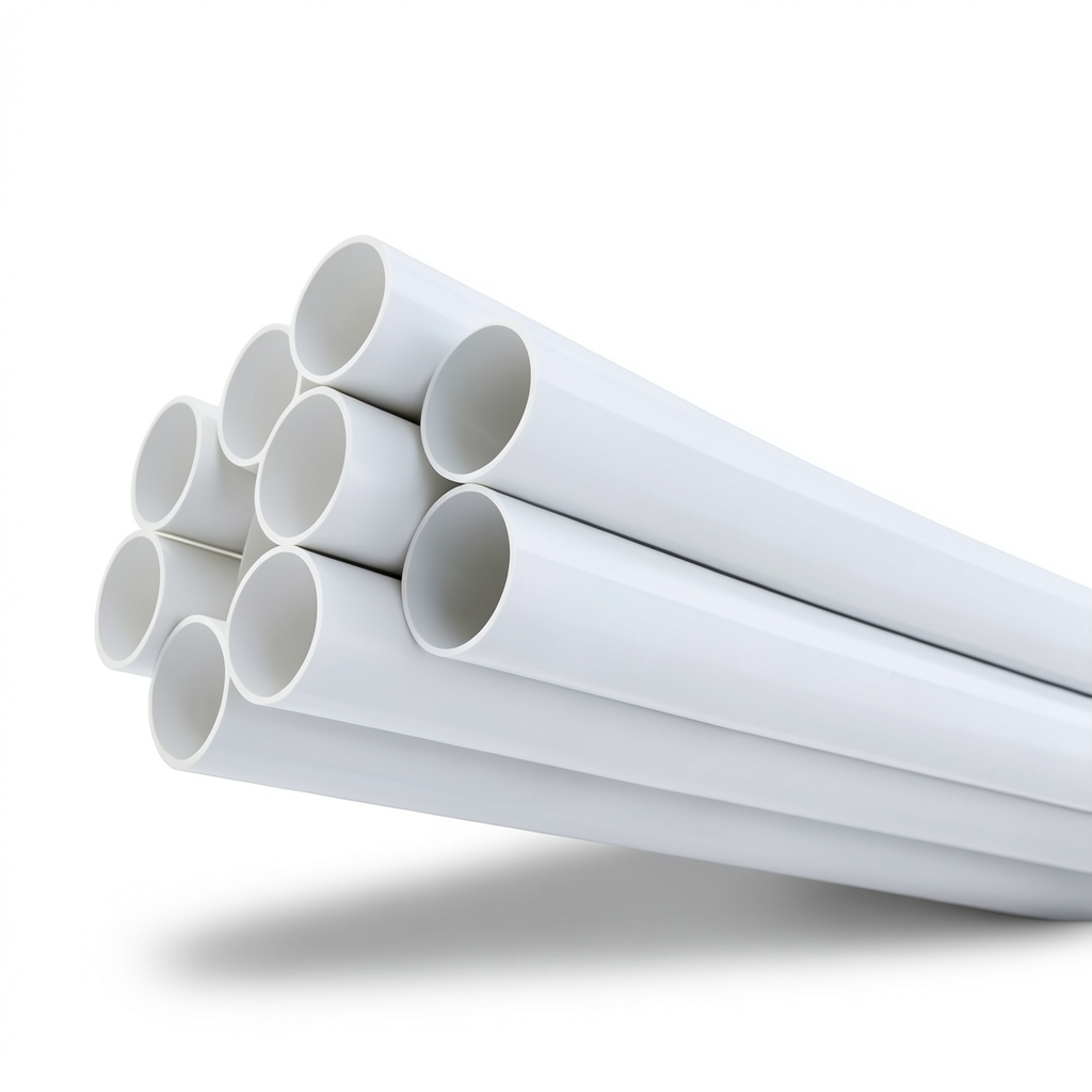 مواسير UPVC ضغط 17.2 بار مقاس 6 إنش سمك 9.91 مم لون أبيض