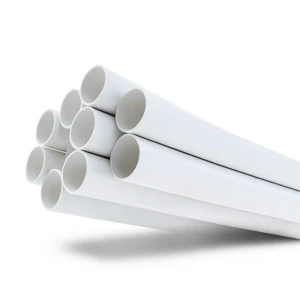 مواسير بلاستيك UPVC ضغط 21.7 بار مقاس 1/2 إنش سمك 1.57 مم لون أبيض