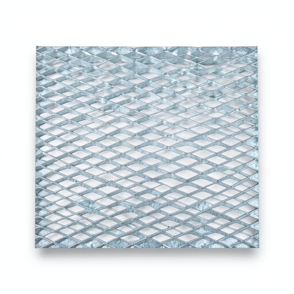 Galvanized Steel Expanded Metal Mesh Thickness 4.8 mm Width 2.44 M Length 1 M