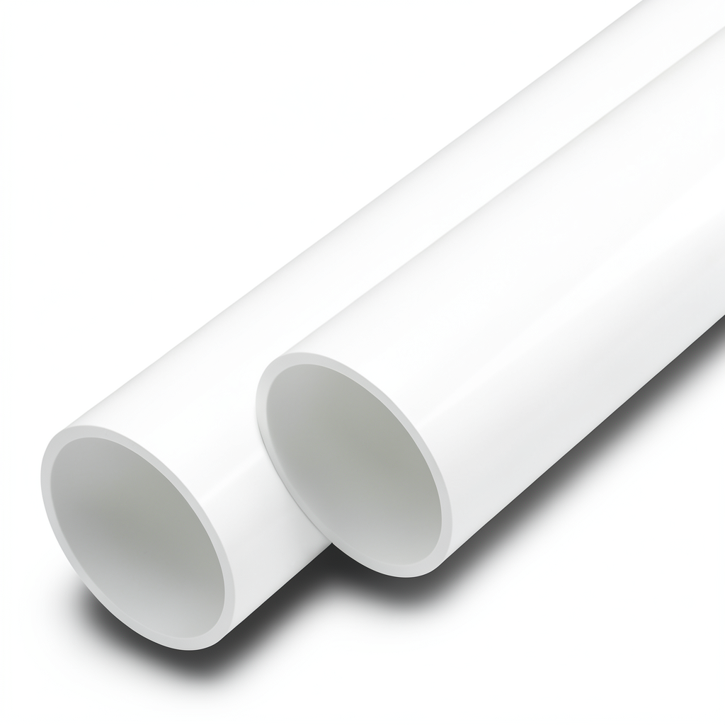 أنابيب UPVC ضغط 12 بار مقاس 8 إنش سمك 10.3 مم لون أبيض