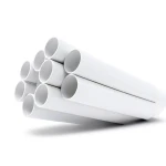 مواسير UPVC ضغط 21.7 بار مقاس 1 إنش سمك 2.46 مم لون أبيض