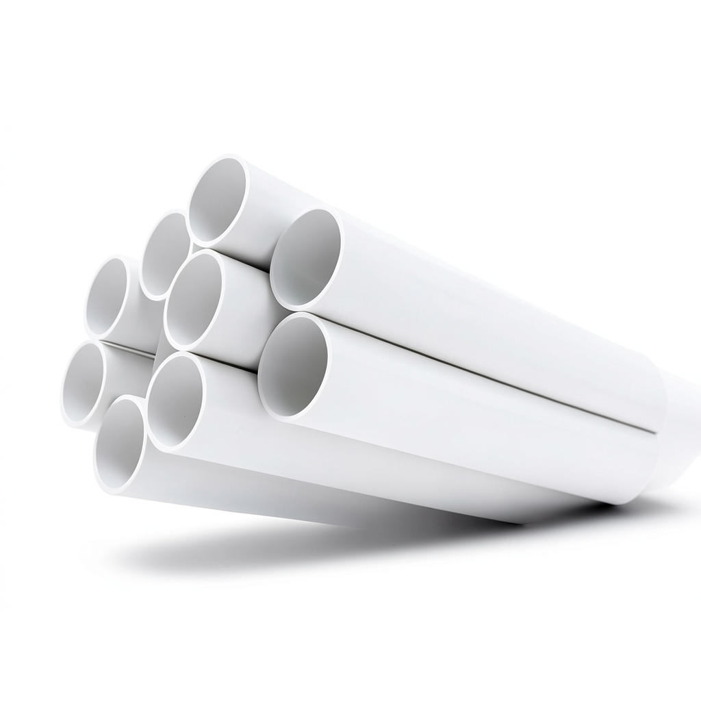 مواسير UPVC ضغط 21.7 بار مقاس 1 إنش سمك 2.46 مم لون أبيض
