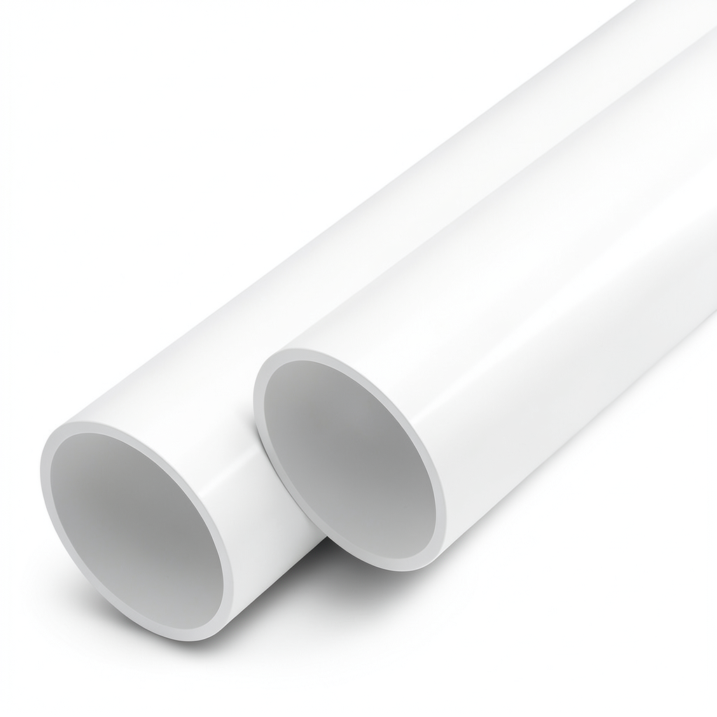 مواسير UPVC ضغط اسمي 15 بار مقاس 3/4 إنش سمك 1 مم لون أبيض
