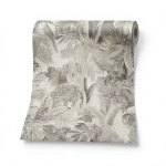 Italian Wallpaper Tropical Design Beige Color, Size 10mx0.70m, Model rc18001