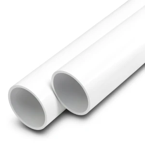 مواسير UPVC ضغط اسمي 15 بار مقاس 1 إنش سمك 2.1 مم لون أبيض