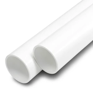 مواسير UPVC ضغط اسمي 15 بار مقاس 1/2 1 إنش سمك 3.1 مم لون أبيض