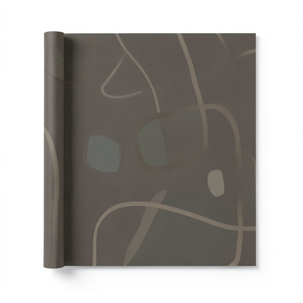 Wall Decoration Modern Design 10 m x 0.53 m Dark Beige
