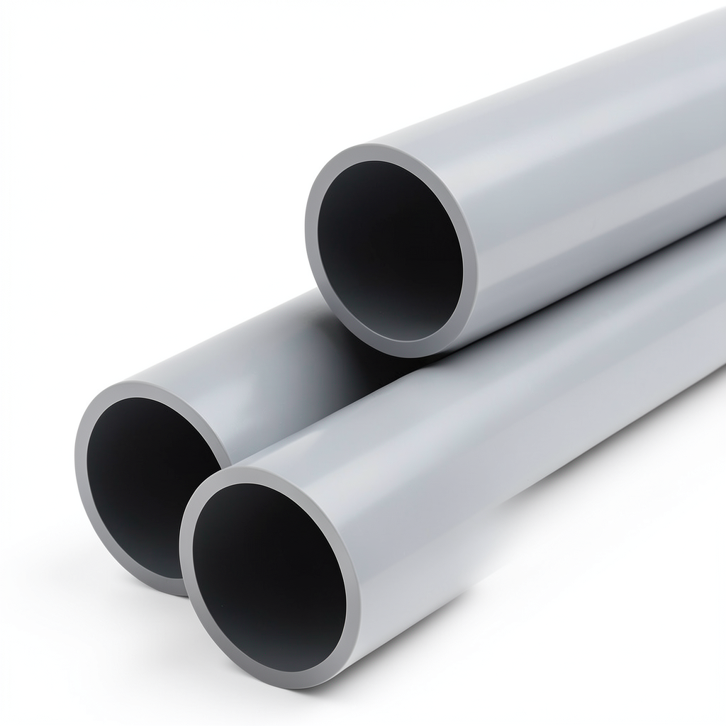 UPVC Pipe Aqtar Najd Class 4 Outside Diameter 180 mm Thickness 8.6 mm Gray