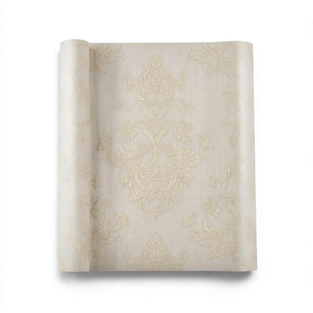 Italian Classic Wallpaper 10m x 0.73m Beige, Model 56852