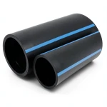 مواسير HDPE الوطني ضغط 16 بار قطر خارجي 110 مم سمك 6.6 مم لون أسود