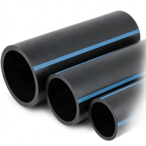 أنابيب HDPE الوطني ضغط 12.5 بار قطر 200 مم سمك 9.6 مم أسود