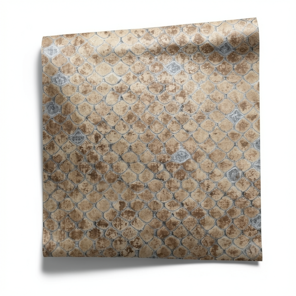 Italian Wallpaper Patterned Design Brown Color, Size 10mx0.70m, Model rc17106