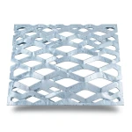 Galvanized Steel Expanded Metal Mesh Thickness 5.8 mm Width 2.44 M Length 1 M