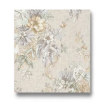 Wall Decoration Floral Design 10 m x 1.06 m Beige, Model 82864